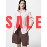 UNIQLO WOMEN'S Linen Blend Rileks Shorts