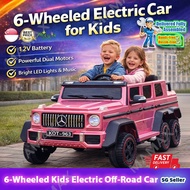 【SG Stock】Super Large Size 6-Wheeled 2-Seater Kids Electric Off-Road Car G-Wagon G63 with Parents Se
