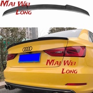 A3 S3 8V Carbon Fiber Rear Trunk Lip Spoiler Wing For Audi A3 S3 8V Sedan 2014-2017 V Style