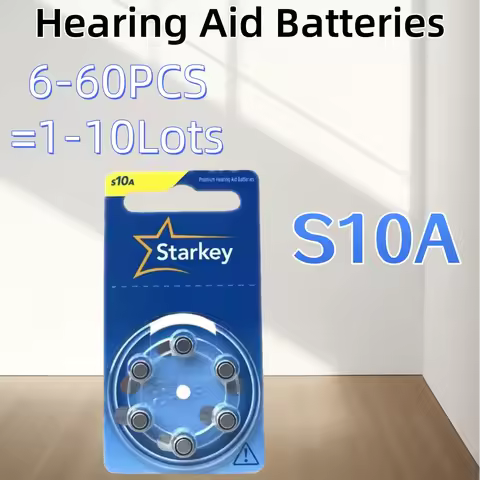 6-60 pcs Size 10 Starkey Hearing Aid Batteries Premium Hearing Aid Batteries A10 10A ZA10 10 S10A