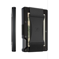 The Ridge Minimalist Slim Wallet For Men - RFID Blocking Front Pocket Credit Card Holder - Metal Wal
