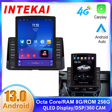 9.7" Vertical Style Tesla Screen Android 12 Car Radio For Toyota Corolla 2019 GPS Navigation Multime