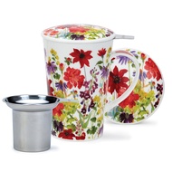 Dunoon British Bone China Mug ถ้วยสุภาพสตรีพร้อมตัวกรองถ้วยกาแฟเซรามิคยุโรปสต็อกสําหรับอุปกรณ์รับประ