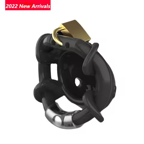 The New Full-Wrapped Design Chastity Cage Men's Silicone Chastity Lock Adjustable Snap Ring BDSM Cha