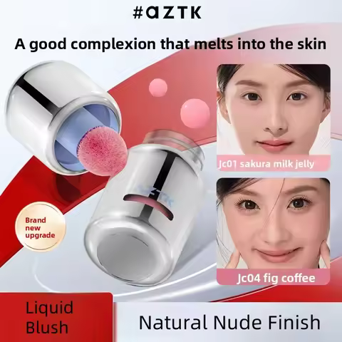 AZTK Liquid Blush Highlighter Contour Stick - Creamy Matte Natural Flush,Face Sculpting & Lifting Ef