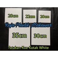 White Square Cake Stand 35cm White Square Cake Stand 35cm