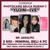 [MIN. BUY 4 PC] IVE YUJIN SELCA UNOFFICIAL PHOTOCARD