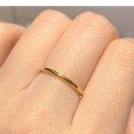 SINKWANG  916 #14 黄金戒指金916 素圈婚戒简约女戒指环情侣对戒 Gold Ring Gold 916 Plain Ring Wedding Ring Simple Female Ring Ring Couple Ring