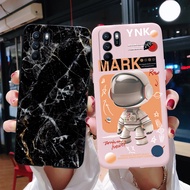 Oppo Reno6 Z CPH2237 Case Black Astronaut Marble Silicone Soft Slim Cover Oppo Reno 6Z 5G Reno6Z 6 Z Global Phone Case