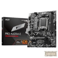 MSI PRO A620M-E Motherboard Ryzen 7000 Series (AM5) A620 Chipset 4K60Hz DDR5 OC Micro-ATX MB6161 Com