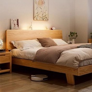 【SG Sellers】Solid Wooden Bed Frame Bed Frame With Mattress Single/Queen/King Bed Frame