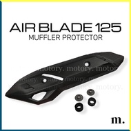HONDA AIR BLADE125 REAR MUFFLER PROTECTOR (BLACK) EXHAUST COVER AIRBLADE 125 AIRBLADE125