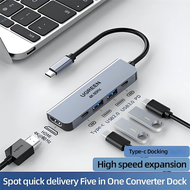UGREEN 5in1 Type-c HUB USB-C รองรับสูงสุด HDMI 4K 60Hz USB2.0 USB3.0 PD Suitable for MacBook 12 HUAW
