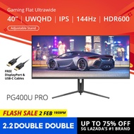 PRISM+ PG400U PRO 40 IPS 144Hz 1ms UWQHD 120% sRGB Adaptive-Sync Pro Gaming Monitor [3440 x 1440]