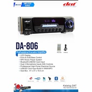 Original DAT DA 806 Bluetooth Usb Karaoke Power Amplifier DAT DA806