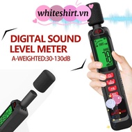 WHITESHIRT Sound Level Meter, 125Hz-8KHz Digital Display Noise Meter, Professional Windproof 30-130d