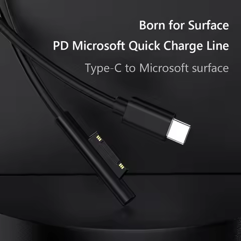 15V 3A USB C Charger Power Supply Adapter Fast Charging USB Type-C Power Supply for Microsoft Surfac