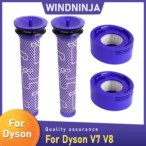 Replacement Filter For Dyson V7 V8 Cordless Vacuum Cleaners Replacement Pre-Filter And HEPA Post- Fi