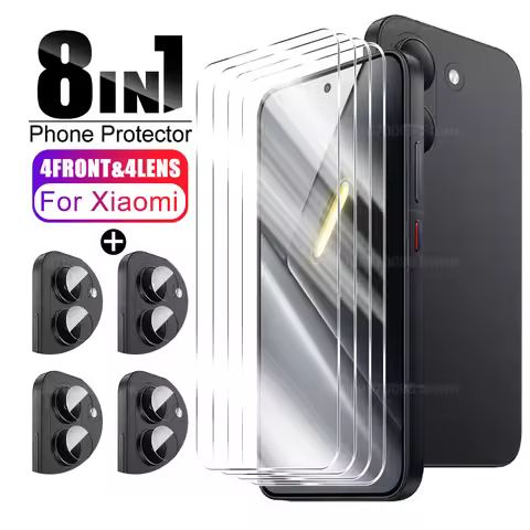 8in1 Screen Protector For Xiaomi Poco X8 Pro/X7 Pro/X8 Pro Max 5G Tempered Film Xiami PocoX8 ProMax 