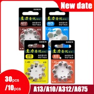 10Pcs/30pcs A13 13A E13 ZA13 A10 e10 A312 e312 model hearing aid battery Suitable for in-ear ear ear