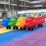 幼兒園多人協力車龍舟比賽車兒童電動腳踏車戶外玩具可轉彎四人滑行車