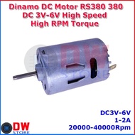 Dinamo DC Motor RS380 RS 380 DC 3V- 6V High RPM Baling Pesawat