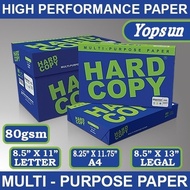 Hard Copy Bond Paper Long/A4/Short Per Box  5ream