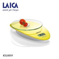 LAICA萊卡 - 電子廚房秤橢圓 黃 3kg/1g KS1005