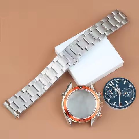 Chronograph VK63 Dial 45.5mm Dial For Seamaster 600 Waterproof Watch Case For Seiko VK63 VK64 Quartz