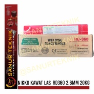 NIKKO STEEL Welding Electrodes Kawat Las RD360 RD 360 2.6 mm 20 KG
