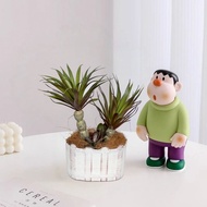 Simulation Succulent Small Potted Plant Desktop Green Plant Decoration Indoor Office Fake Flower Sma