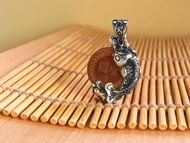 銀元錢夾 有餘 魚銀元 台灣紀念品 純銀墜子(不含鍊)