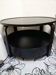 IKEA臥室雙層圓桌（黑色）