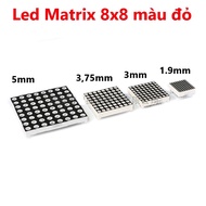 Led Matrix 8x8 1.9mm, 3mm, 3,75, 5mm red