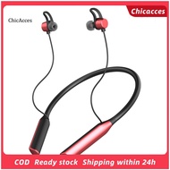 ChicAcces Neck-Mounted Magnetic Wireless Bluetooth-compatible 50 Headset Headphone with Microphone