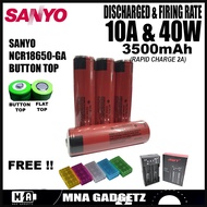 SANYO GA NCR 18650 Battery Charger Rechargeable Battery Vape 3500mAh 10A Original Lithium Ion Battery BUTTON TOP
