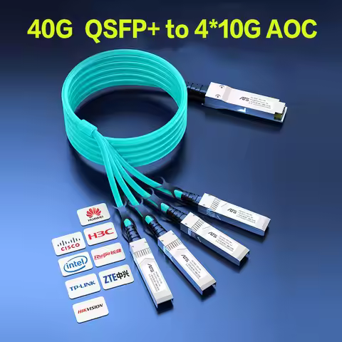 40G QSFP+ to 4*10G SFP+ AOC Breakout Fiber Cable 1m 2M 3M SFP Module OM3 Active Optical Cable Compat