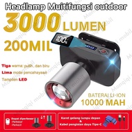 【#Beli 1 Gratis1#】AOKI SENTER KEPALA LED ZOOM AK-3685A 60W Pro 1000 Lumen/senter kepala/senter aoki