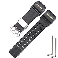 Resin Replacement Strap Compatible with Casio G-shock GG-1000 Mudmaster GSG100 GWG100 Men's Watch Strap Stainless Steel Loop