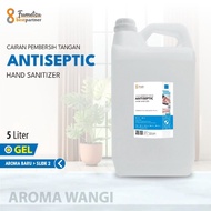 MRT1 Hand Sanitizer Gel Antiseptic Aroma Wangi Segar 5 Liter / Aroma