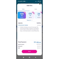 YES FT5G RM49 100GB / RM30 UNLIMITED DATA RELOAD CARD PIN RM30 RM10 FOR YES FT5G