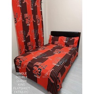NBA Bulls Jordan Theme 3 in 1 Canadian Cotton Bedsheet Set