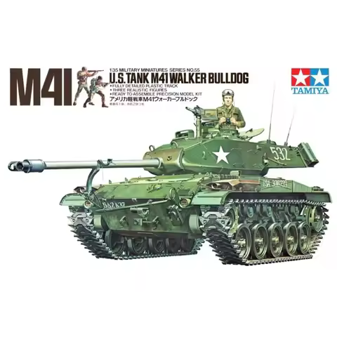 1/35 TAMIYA model1 35055 U.S. Tank M41 Walker Bulldog assembly Scale diy toys Model Kit