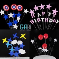 Set of foam cake topper (many designs)