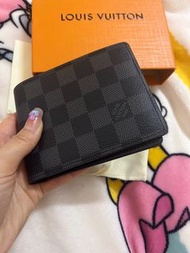 New🎁LV Men Wallet Damier Multiple Black