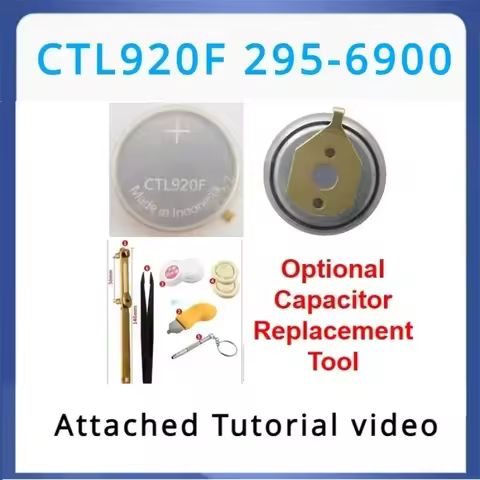 1pcs/lot CTL920F 295-6900 with Tool CTL920 Eco Drive Watch Rechargeable Battery Capacitor with Repla