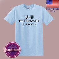 Etihad Aiways Airlines Men'S Light Blue T-Shirt
