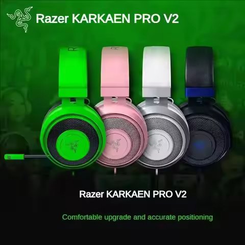 Razer KRAKEN PRO V2 Headset Computer Gaming Music Wired Headphone With Microphone For PC MAC PS4 Swi