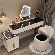 Small Apartment Bedroom Light Luxury Dressing Table Smart Integrated Bedside Table Multifunctional D