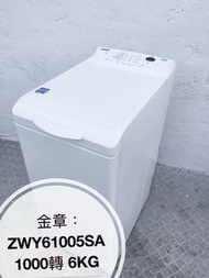 洗衣機 上置式(新款)1000轉6KG 95%
